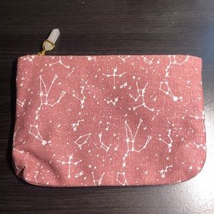 Astrological pink makeup bag